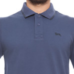 Pique Long-Sleeve Polo // Avio (XL)