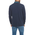 Pique Long-Sleeve Polo // Deep Blue (S)