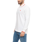 Pique Long-Sleeve Polo // White (S)