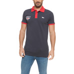 Pique Short-Sleeve Polo // Dark Blue (XL)