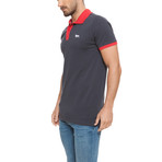 Pique Short-Sleeve Polo // Dark Blue (XL)