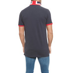 Pique Short-Sleeve Polo // Dark Blue (XL)