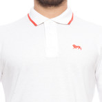 Pique Long-Sleeve Polo // White (S)