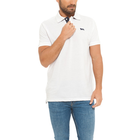 Pique Short-Sleeve Polo // White (S)