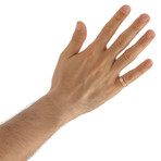 Duo Midi Ring (White Gold)