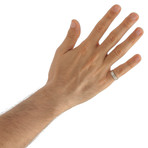 Duo Midi Ring (White Gold)