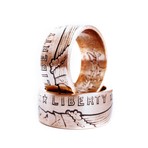 Incuse American Indian Coin Ring // Copper (Size 6)