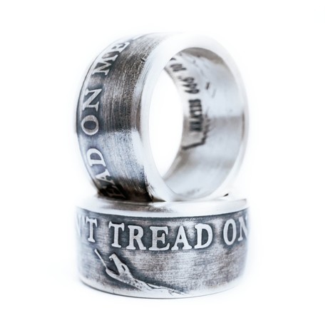 Don't Tread On Me Ring // .999 Silver (Size 8)