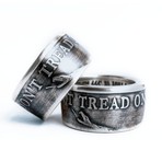 Don't Tread On Me Ring // .999 Silver (Size 9)
