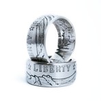 Incuse American Indian Coin Ring // Silver (Size 7)