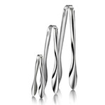 Utility Tongs // Set of 3 // Silver
