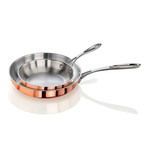 Tri-Ply Copper Clad Induction Ready Fry Pan Set