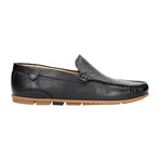 Perforated Slip-On Loafer // Black (Euro: 44)