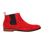 Suede Chelsea Boot // Red (Euro: 43)