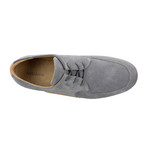 Suede Lace-Up Loafer Driver // Grey (Euro: 43)