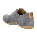 Suede Lace-Up Loafer Driver // Grey (Euro: 42)