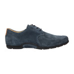 Suede Lace-Up Loafer Driver // Dark Blue (Euro: 40)