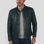 Paul Leather Jacket // Green (2XL)