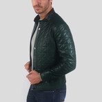 Paul Leather Jacket // Green (M)