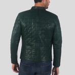 Paul Leather Jacket // Green (XL)