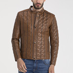 Peter Leather Jacket // Light Brown (S)