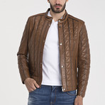 Peter Leather Jacket // Light Brown (3XL)