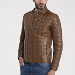 Peter Leather Jacket // Light Brown (L)