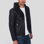 Aiden Leather Jacket // Black (3XL)