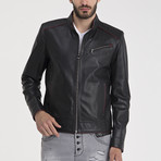 Zachary Leather Jacket // Black (S)