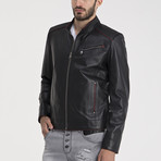 Zachary Leather Jacket // Black (L)