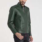 Mathews Leather Jacket // Green (S)
