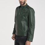 Mathews Leather Jacket // Green (S)
