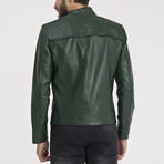Mathews Leather Jacket // Green (XL)