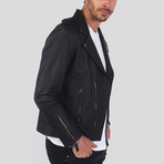David Leather Jacket // Brown Tafta (L)