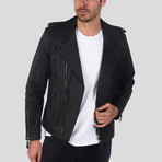 David Leather Jacket // Brown Tafta (M)