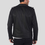 David Leather Jacket // Brown Tafta (S)