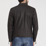 Cole Leather Jacket // Brown Tafta (S)