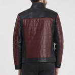 Brett Leather Jacket // Bordeaux (S)