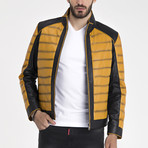Amiel Leather Jacket // Yellow (M)