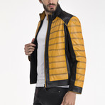 Amiel Leather Jacket // Yellow (2XL)