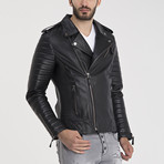 Beckett Leather Jacket // Black (2XL)