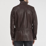 Jamal Leather Jacket // Brown (M)