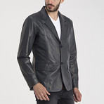 Christopher Leather Jacket // Grey (S)