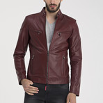 Zeil Leather Jacket // Bordeaux (M)