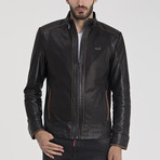 Anthony Leather Jacket // Black (L)
