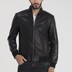 Tomas Leather Jacket // Black (L)