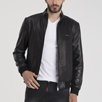 Tomas Leather Jacket // Black (XL)