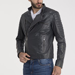 Allen Leather Jacket // Grey (2XL)