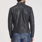 Allen Leather Jacket // Grey (XL)
