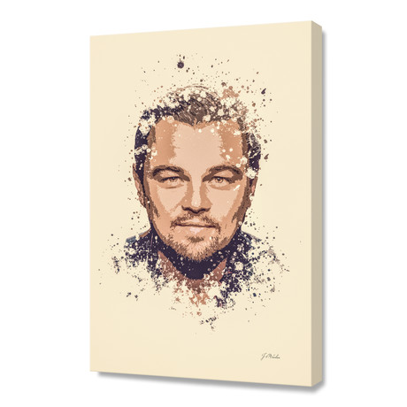 Leonardo DiCaprio // Stretched Canvas (16"L x 24"H x 1.5"D)